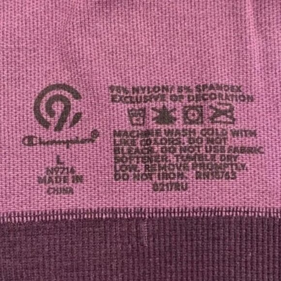C9 Champion Purple Pink Racerback Sports Bra Size Large EUC #M-283 - Picture 5 of 7